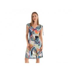 Sukienka plażowa rozm. S 158 Blue L257413. Niebieskie szlafroki damskie Massana Homewear, l, z aplikacjami, z dzianiny, bez ramiączek. Za 272.00 zł.