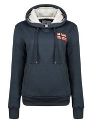 Geographical Norway Bluza "Genifer" w kolorze granatowym rozmiar: S. Niebieskie bluzy Geographical Norway, s, bez wzorów, bez ramiączek, z kapturem. Za 113.99 zł.