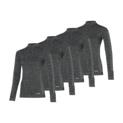 Damska koszulka termiczna 4 szt. Czarne bielizna termoaktywna damska HEAT KEEPER, bez wzorów, z bawełny, bez ramiączek, narciarskie. W wyprzedaży za 281.95 zł.