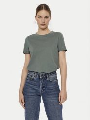 Vero Moda T-Shirt Paula 10243889 Zielony Regular Fit. Zielone t-shirty Vero Moda, xl, bez wzorów, z bawełny, bez kołnierzyka, bez ramiączek. Za 59.99 zł.