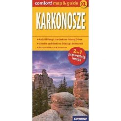Laminowana mapa turystyczna Karkonosze 2w1. Żółte zegarki MAPP. Za 30.00 zł.