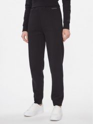 Calvin Klein Spodnie dresowe Metallic Micro Logo Jogger K20K206965 Czarny Regular Fit. Czarne spodnie dresowe Calvin Klein, bez wzorów, z bawełny. Za 299.99 zł.