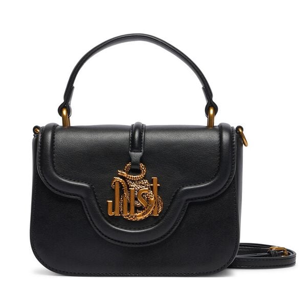 Torebka Just Cavalli. Czarne torebki klasyczne Just Cavalli, bez wzorów, klasyczne, bez dodatków. Za 784.99 zł.