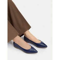 Baleriny Lasocki. Niebieskie baleriny Lasocki, bez wzorów, bez obcasa, bez zapięcia. Za 169.99 zł.