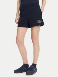 Tommy Hilfiger Szorty sportowe WW0WW45518 Granatowy Regular Fit. Niebieskie szorty sportowe Tommy Hilfiger, bez wzorów, z bawełny. Za 269.99 zł.