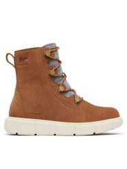 Sorel Botki Explorer III Joan 2077951242 Brązowy. Brązowe botki Sorel, bez wzorów, ze skóry, bez obcasa, na płaskiej podeszwie, bez zapięcia. Za 469.99 zł.