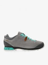 Buty turystyczne damskie AKU Bellamont III Suede GTX. Szare buty trekkingowe Aku, z gore-texu, bez zapięcia. Za 399.00 zł.