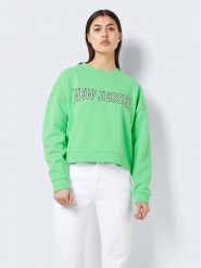 Noisy May Bluza Arya 27027539 Zielony Loose Fit. Zielone bluzy Noisy May, l, bez wzorów, z bawełny, bez kaptura. Za 79.99 zł.