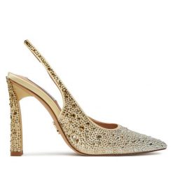 Sandały Steve Madden. Żółte sandały Steve Madden, bez wzorów, bez obcasa, na słupku, bez zapięcia. Za 649.99 zł.