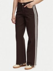 Adidas Jeansy Firebird KD2934 Brązowy Loose Fit. Brązowe jeansy adidas, bez wzorów, z bawełny. Za 439.99 zł.