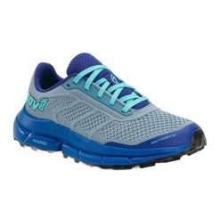 Buty do biegania damskie Inov-8 Trailfly Ultra G 280. Niebieskie buty treningowe Inov-8, bez wzorów, z materiału, bez zapięcia, do biegania. Za 879.99 zł.