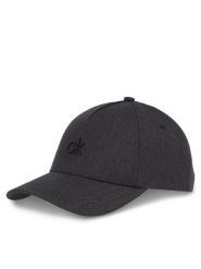 Calvin Klein Czapka z daszkiem Raised Embroidery K60K613118 Czarny. Czarne czapki z daszkiem Calvin Klein, bez wzorów, ze lnu. Za 129.99 zł.