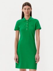 Lacoste Sukienka codzienna EF5473 Zielony Slim Fit. Zielone sukienki Lacoste, na co dzień, bez wzorów, z bawełny, bez kołnierzyka, bez ramiączek, proste. Za 419.99 zł.