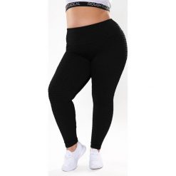 Legginsy antycellulitowe fitness damskie Rough Radical Impulse Plus size. Zielone legginsy ROUGH RADICAL, bez wzorów, sportowe. W wyprzedaży za 119.99 zł.