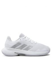 Adidas Buty do tenisa CourtJam Control W GY1334 Biały. Białe buty treningowe adidas, bez wzorów, z materiału, bez zapięcia, tenisowe. Za 379.99 zł.
