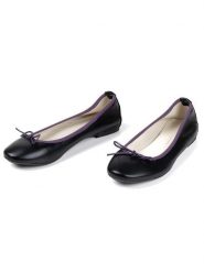 Anna Morellini Skórzane baleriny "Evanna" w kolorze czarnym rozmiar: 38. Czarne baleriny Anna Morellini, bez wzorów, bez obcasa, bez zapięcia. Za 213.18 zł.