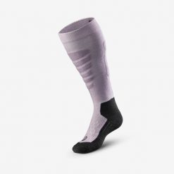 Skarpety narciarskie i snowboardowe dla dorosłych Quechua 500. Czarne skarpetki WED'ZE, bez wzorów, z elastanu. Za 39.99 zł.