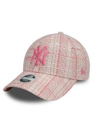New Era Czapka z daszkiem New York Yankees Tweed 9Forty 60595382 Różowy. Czerwone czapki z daszkiem New Era, bez wzorów, z materiału. Za 99.99 zł.