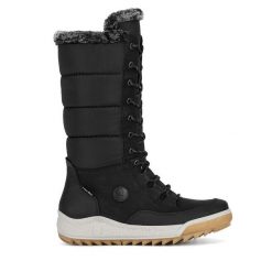 Śniegowce Rieker. Czarne śniegowce Rieker, bez wzorów, bez zapięcia. Za 367.00 zł.