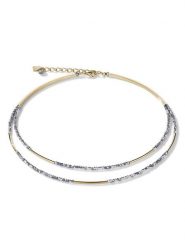 COEUR DE LION Naszyjnik - dł. 41 cm rozmiar: onesize. Szare naszyjniki COEUR DE LION, z materiału, szklane. Za 361.13 zł.