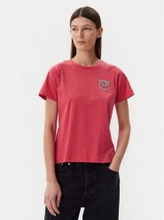 PINKO T-Shirt Nambrone 103320 A2G7 Czerwony Regular Fit. Czerwone t-shirty Pinko, m, bez wzorów, z bawełny, bez kołnierzyka, bez ramiączek. Za 349.99 zł.