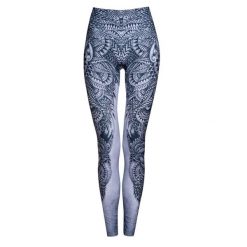 Legginsy sportowe damskie DEEP TRIP Totem. Szare legginsy DEEP TRIP, bez wzorów, z elastanu, sportowe. Za 179.00 zł.