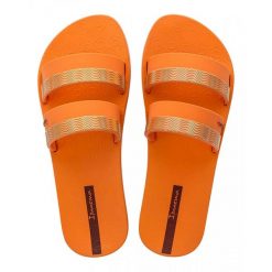 Klapki Ipanema Mesh Slide Fem Damskie. Brązowe klapki Ipanema, bez wzorów, z materiału, eleganckie, bez obcasa, bez zapięcia. Za 172.99 zł.