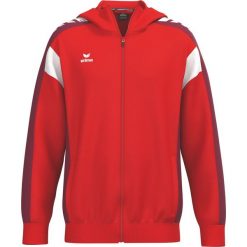 Kurtka treningowa Erima Celebrate 125 z kapturem czerwona Junior. Czerwone kurtki Erima, bez wzorów, sportowe, z kapturem. Za 321.99 zł.