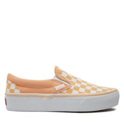 Tenisówki Vans. Brązowe trampki Vans, bez wzorów, bez zapięcia, vans classic. Za 209.99 zł.