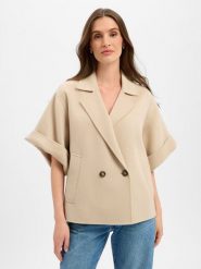 Weekend Max Mara kurtka wełniana - Neo Kobiety wełna ze strzyży beżowy, 40. Brązowe kurtki Weekend Max Mara, bez wzorów, z tkaniny, bez kaptura. Za 2,299.95 zł.