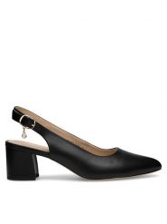 Lasocki Czółenka WYL3095-7Z-L Czarny. Czarne czółenka Lasocki, bez wzorów, ze skóry, bez obcasa, bez zapięcia. Za 199.99 zł.