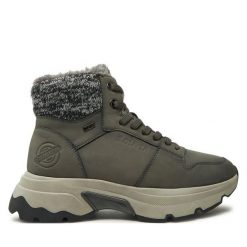 Trapery s.Oliver. Szare traperki S.Oliver, bez wzorów, bez obcasa, bez zapięcia. Za 339.99 zł.