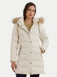 LAUREN RALPH LAUREN Kurtka puchowa 297957509002 Kremowy Regular Fit. Białe kurtki Lauren Ralph Lauren, m, bez wzorów, z puchu, bez kaptura. Za 1,443.99 zł.