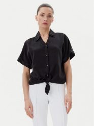 Vero Moda Koszula Fleur 10326059 Czarny Regular Fit. Czarne koszule Vero Moda, s, bez wzorów, z lyocellu, bez kołnierzyka, bez ramiączek. Za 109.99 zł.