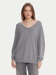 Kontatto Sweter 3M0815C Szary Relaxed Fit. Szare swetry Kontatto, m, bez wzorów, z syntetyku, bez ramiączek. Za 279.99 zł.