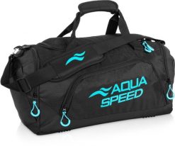 Torba sportowa pływacka na ramię 35l Aqua Speed. Czarne torby sportowe Aqua-Speed, bez wzorów, z materiału, na ramię. Za 98.99 zł.