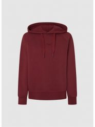 Pepe Jeans Bluza w kolorze bordowym rozmiar: M. Czerwone bluzy Pepe Jeans, m, bez wzorów, z bawełny, bez ramiączek, z kapturem. Za 180.49 zł.