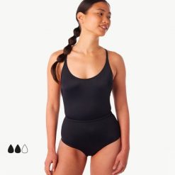Strój jednoczęściowy kąpielowy menstruacyjny damski Smoon Tethys. Czarne stroje jednoczęściowe SMOON, bez wzorów, sportowe. Za 269.99 zł.