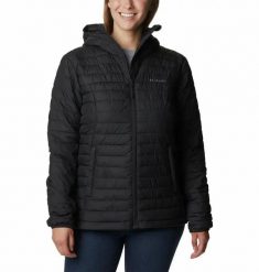 Kurtka Puchowa Columbia Silver Falls Hooded Jacket Damska. Czarne kurtki Columbia, xs, bez wzorów, z puchu, eleganckie, z kapturem. Za 255.99 zł.