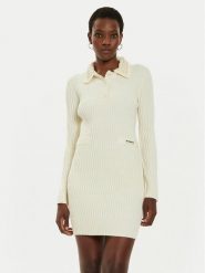 Pinko Sukienka dzianinowa York 104360 A27J Beżowy Regular Fit. Brązowe sukienki Pinko, xs, bez wzorów, z dzianiny, bez kołnierzyka, bez ramiączek. Za 769.99 zł.