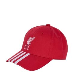 Czapka z daszkiem Liverpool FC. Białe czapki z daszkiem adidas, bez wzorów, sportowe. Za 99.95 zł.