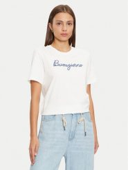 Vila T-Shirt 14097444 Biały Regular Fit. Białe t-shirty Vila, xs, bez wzorów, z bawełny, bez kołnierzyka, bez ramiączek. Za 59.99 zł.