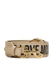 LOVE MOSCHINO Wymienny pasek do torebki JC6404PP1LLV111A Beżowy. Brązowe paski Love Moschino, bez wzorów, ze skóry. Za 169.99 zł.