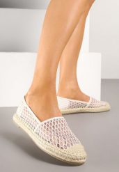Beżowe Espadryle z Siateczkową Cholewką i Plecionką Lillevi. Brązowe espadryle Renee, bez wzorów, z jeansu, eleganckie, bez obcasa. W wyprzedaży za 67.99 zł.