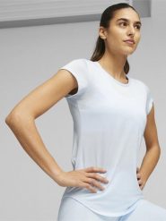 Puma Koszulka sportowa "Performance Heather" w kolorze białym rozmiar: S. Białe t-shirty sportowe Puma, s, bez wzorów, bez ramiączek, outdoorowe. Za 91.56 zł.