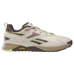 Buty treningowe damskie Reebok Nano X3. Brązowe buty treningowe Reebok, bez wzorów, bez zapięcia. Za 322.00 zł.