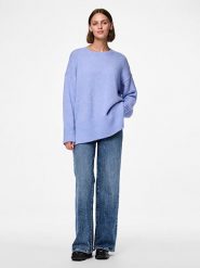 Pieces Sweter w kolorze błękitnym rozmiar: XL. Niebieskie swetry Pieces, xl, bez wzorów, z wełny, bez ramiączek. Za 83.62 zł.