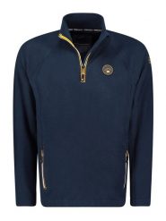 Geographical Norway Bluza polarowa w kolorze granatowym rozmiar: M. Niebieskie bluzy bez kaptura Geographical Norway, m, bez wzorów, z polaru, bez kaptura. Za 79.40 zł.