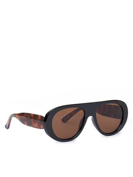 Aldo Okulary przeciwsłoneczne Harvvey 13935333 Brązowy. Brązowe okulary przeciwsłoneczne Aldo, bez wzorów, plastikowe. Za 79.99 zł.