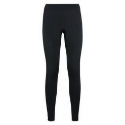 Spodnie techniczne termoaktywne damskie Odlo Performance Warm Eco. Czarne bielizna termoaktywna damska ODLO, bez wzorów, narciarskie. Za 369.99 zł.